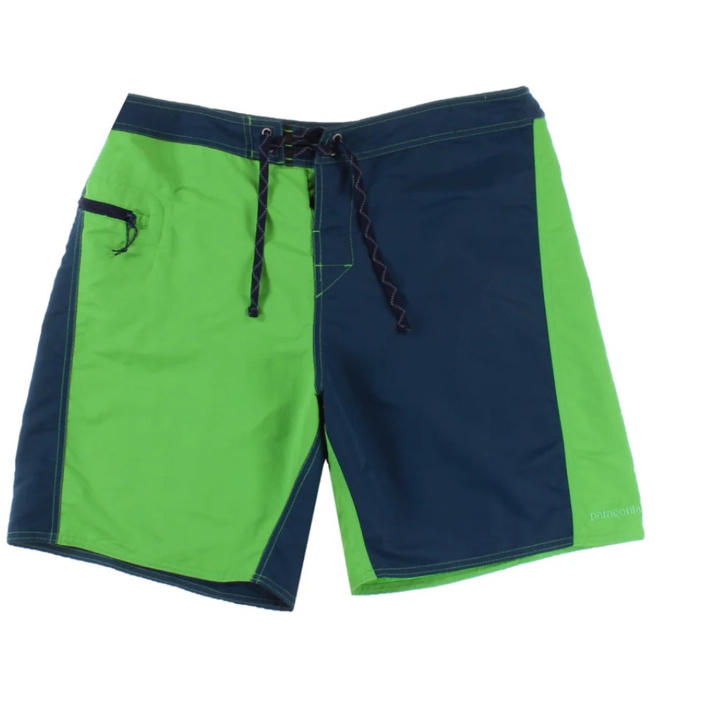Patagonia wavefarer Green Blue Board Shorts Swim trunks Quick-Dry Swimwear